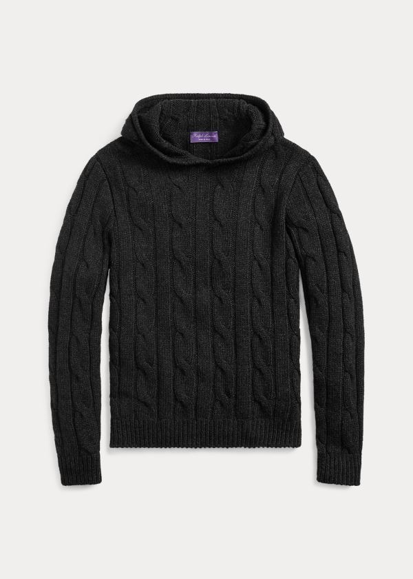 Ralph Lauren Cable-Knit Cashmere Hættetrøje Herre Danmark (IZTUW0348)